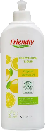 Органічний засіб для миття посуду торговельної марки &quot;FRIENDLY ORGANIC&quot;. Лимонний сік 500мл.