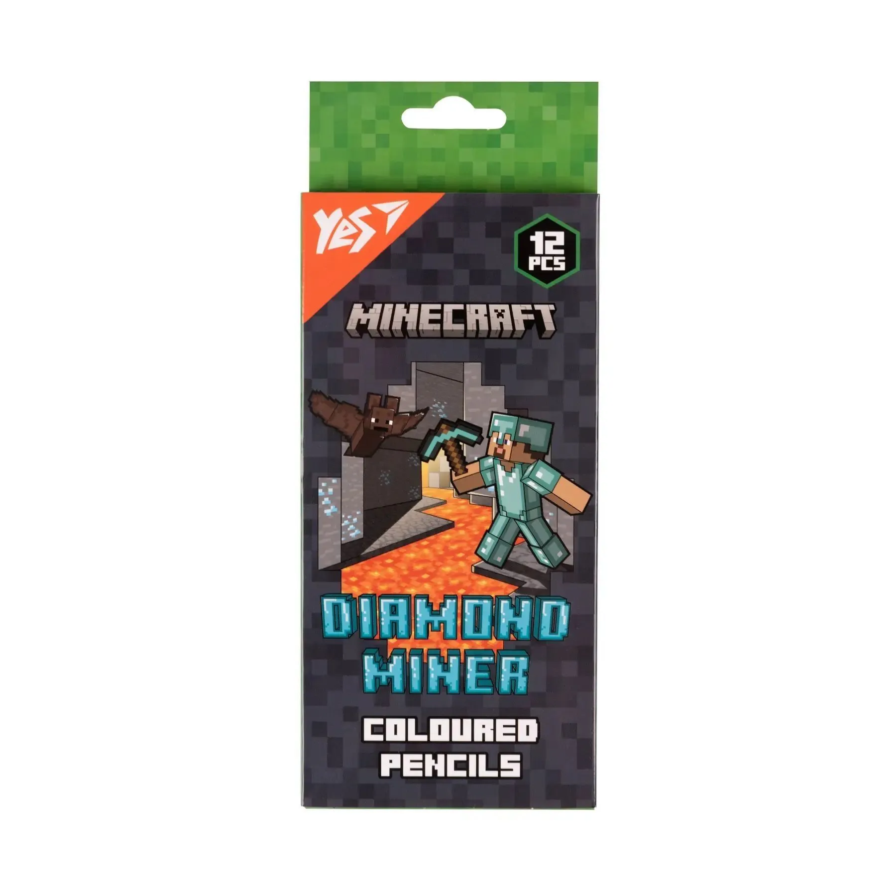Олівці кольорові Yes 12 кол. &quot;Minecraft. Diamond Miner&quot;
