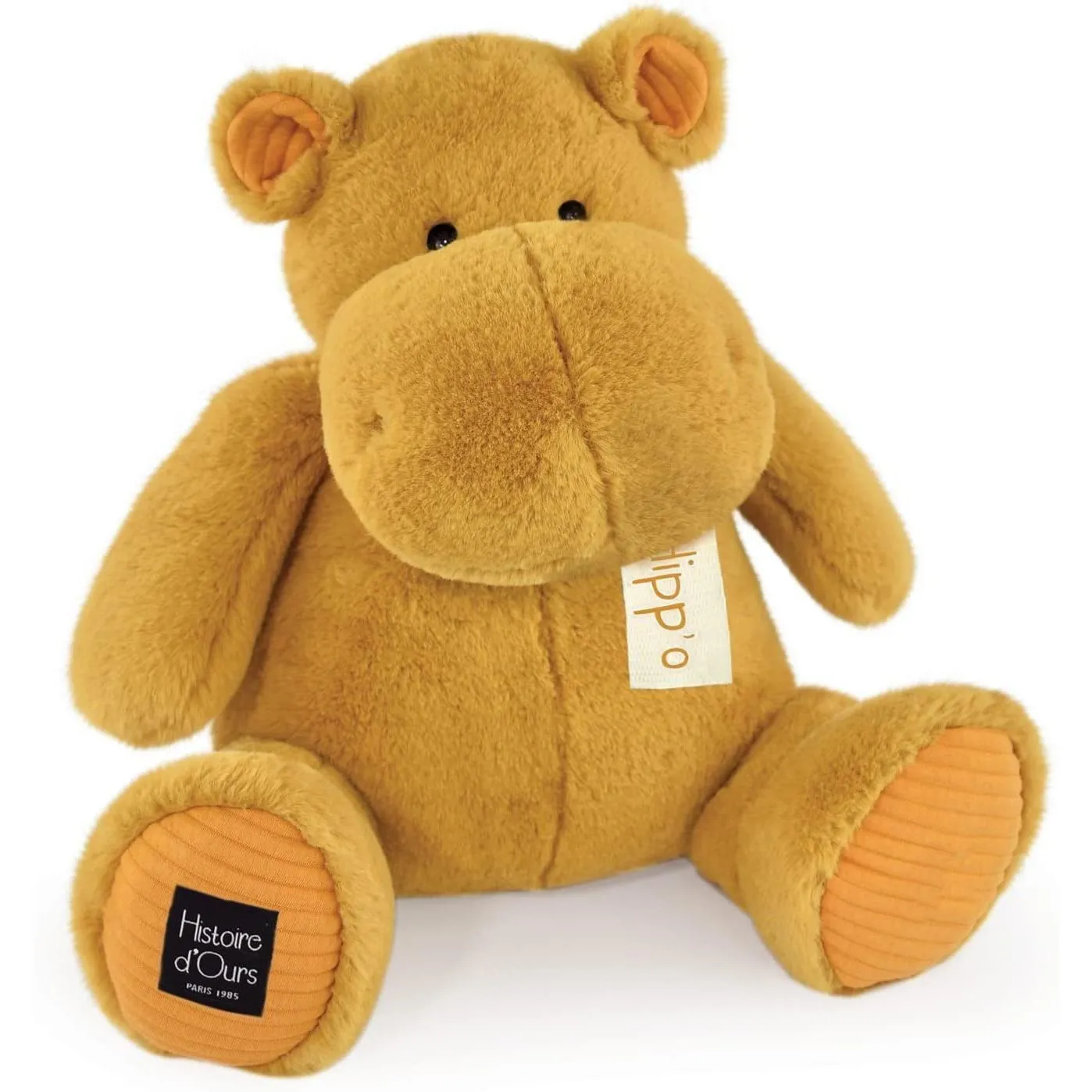 М&#039;яка іграшка Бегемот гірчичний 40 см, арт. HO3212