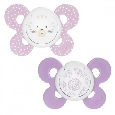 Пустушка &quot;Physio Comfort&quot; силіконова, від 6 до 16 місяців, 2 шт, дівчинка