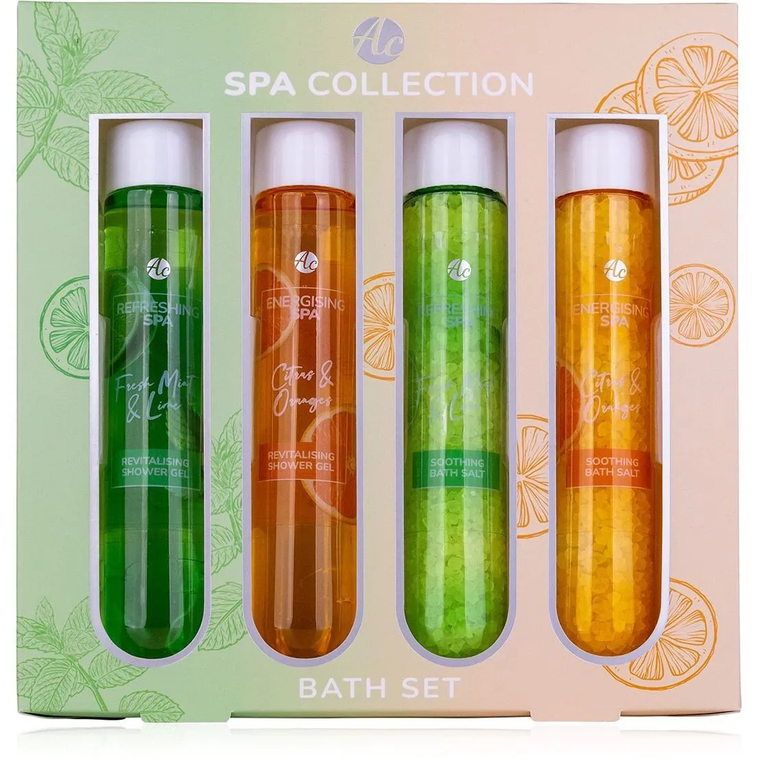 Подарунк.набір SPA COLLECTION (2*60мл гель д/душу, 2*80мл солі д/ванни)