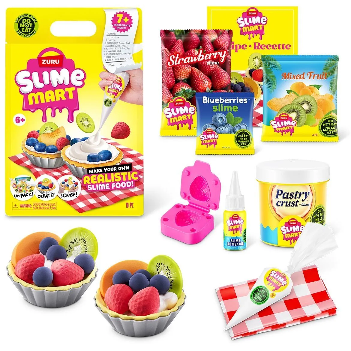 Ігровий набір зі слаймами SLIME MART серії "Shopping Bag"  ФРУКТОВИЙ ТАРТ