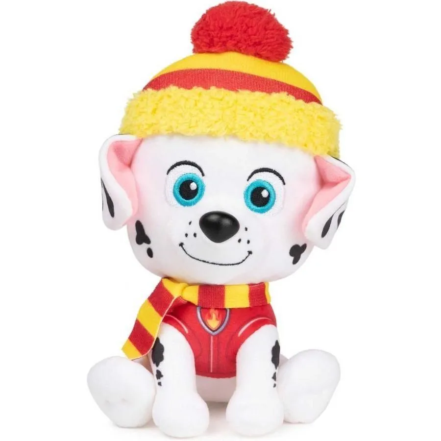Цуценячий патруль: м&#039;яка іграшка - цуценя Маршал [Зимові святаk (15 см)