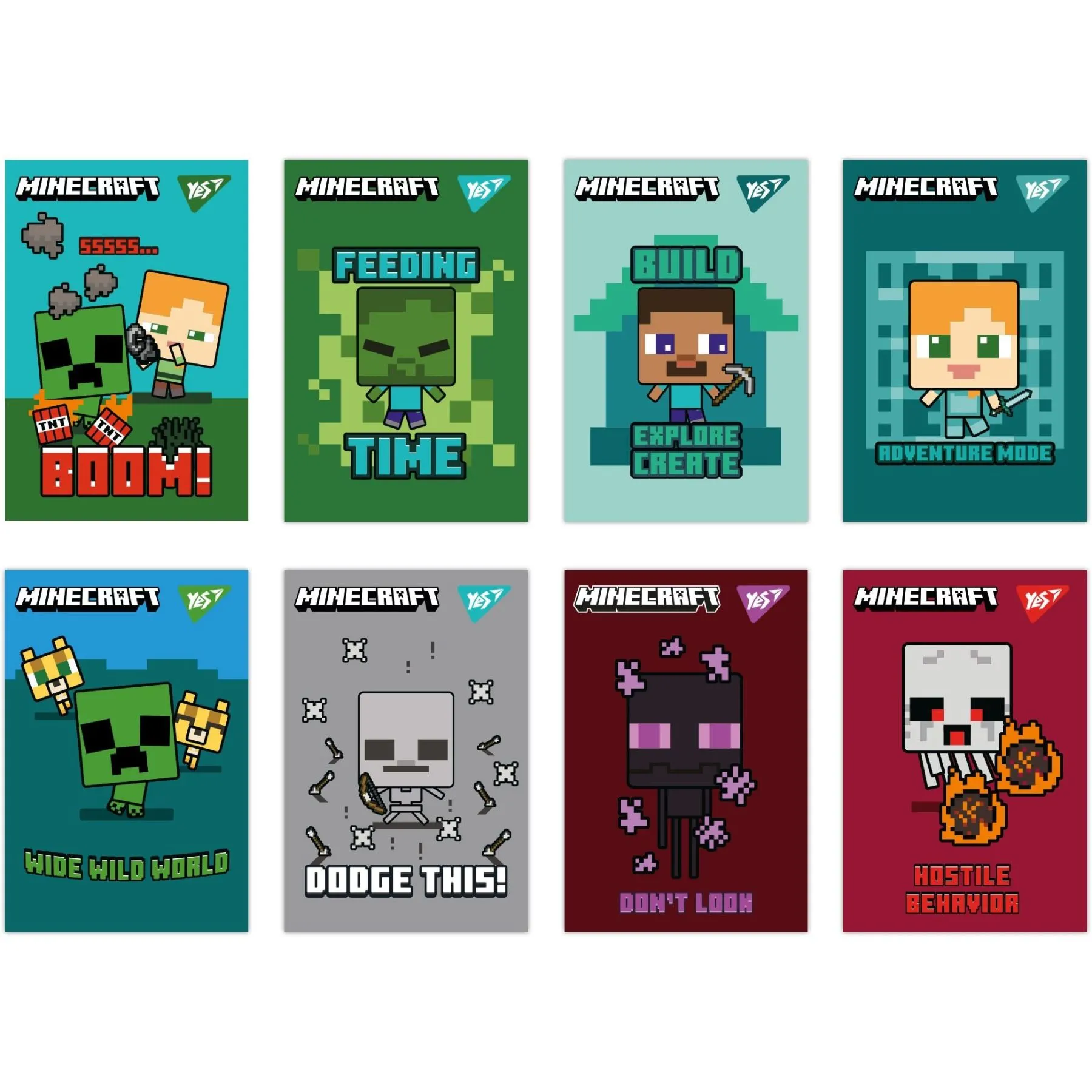 Блокнот YES А7/48 кл клей YES Minecraft