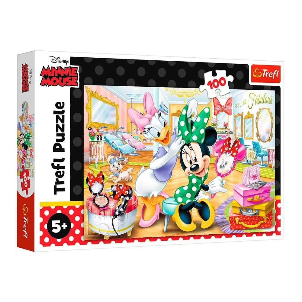 63872 Trefl Пазли "100" Mickey&amp;friends Мінні в салоні краси