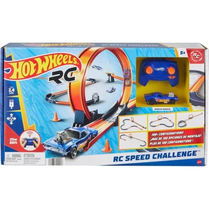 Трековий набір з машинкою 1:64 на радіокеруванні [SPEED CHALLENGEk HOT WHEELS^