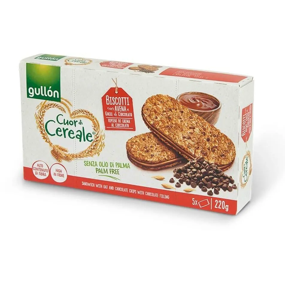 Печиво Gullon сендвіч CDC &quot;Вівсяні з горіховим кремом&quot; 220 г