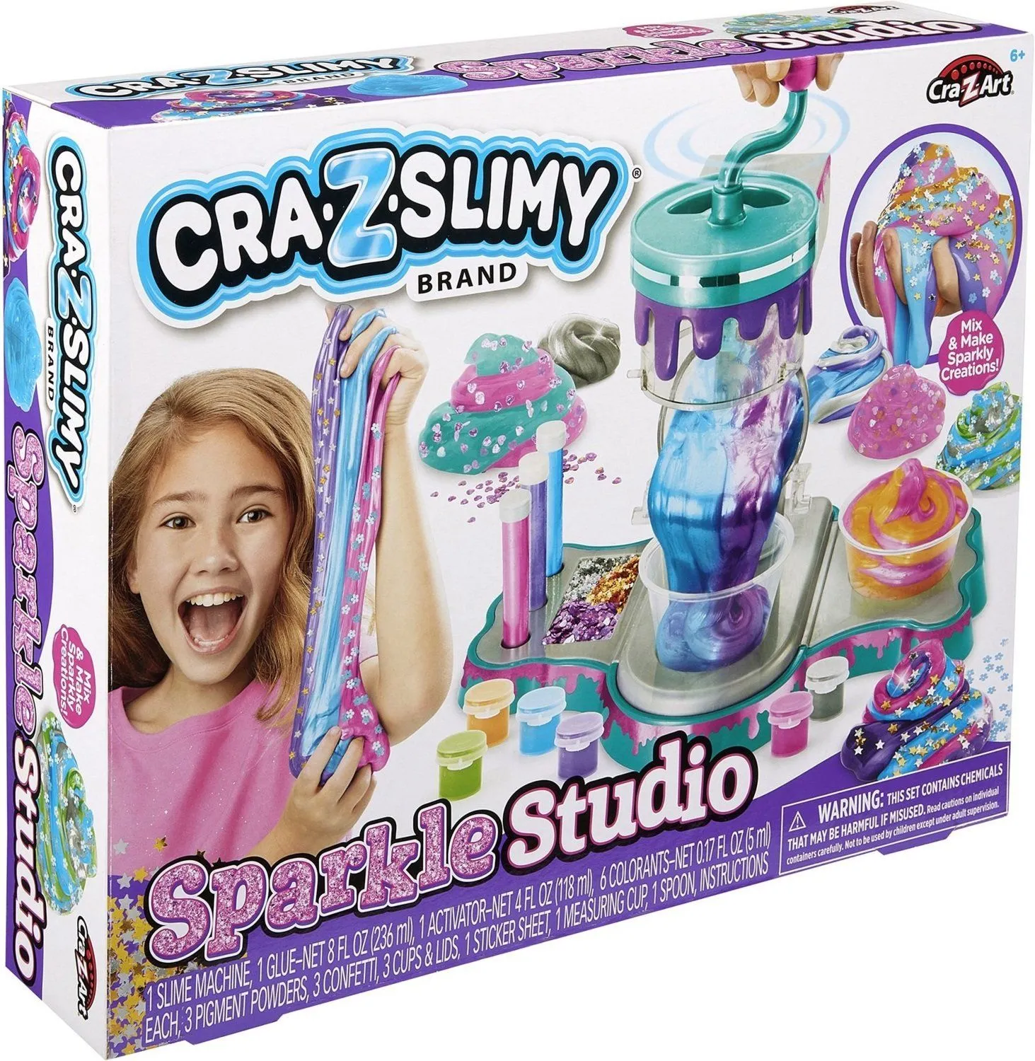 Слайм Cra-Z-Art Glitter Sparkle Studio, набір 22од