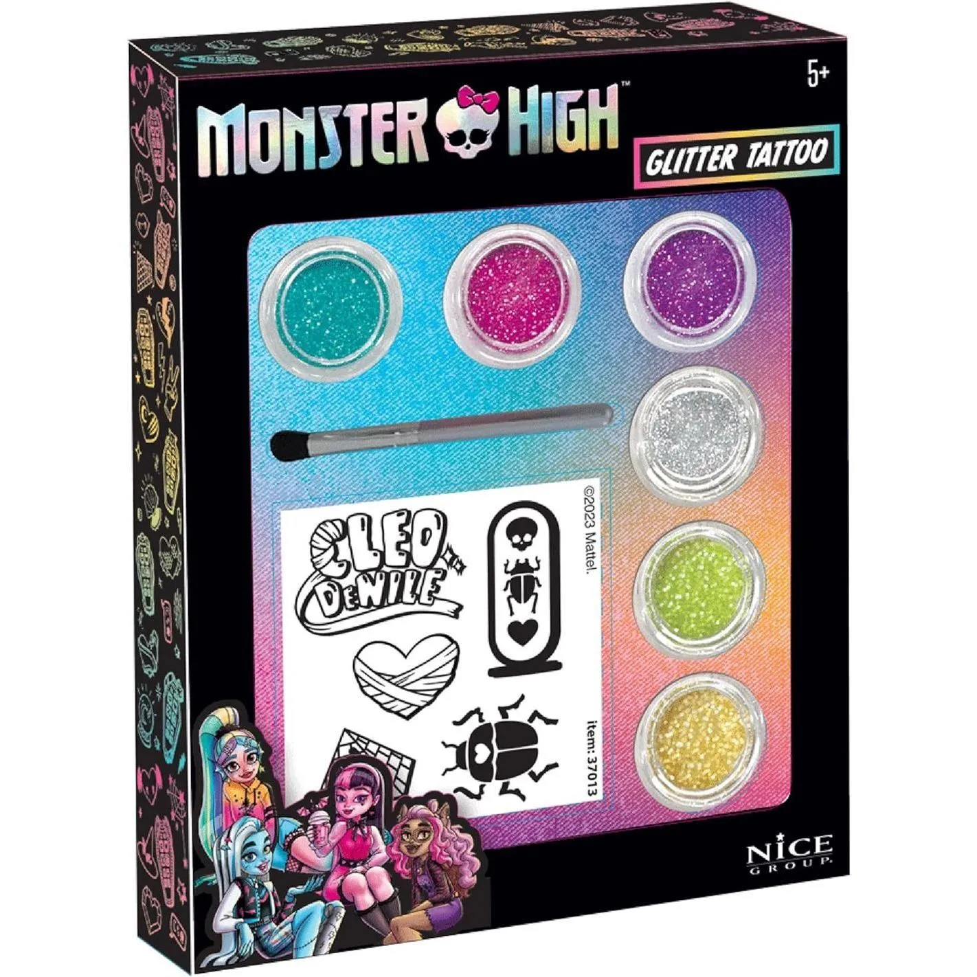 Набір Тату MONSTER HIGH GLITTER TATTOO, 18 предм.