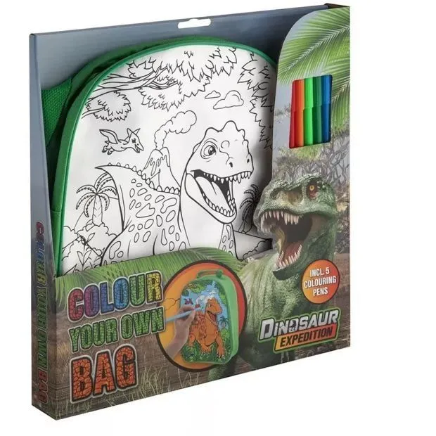 Dinosaur Expedition Рюкзак-розмальовка з фломастерами, арт.990192