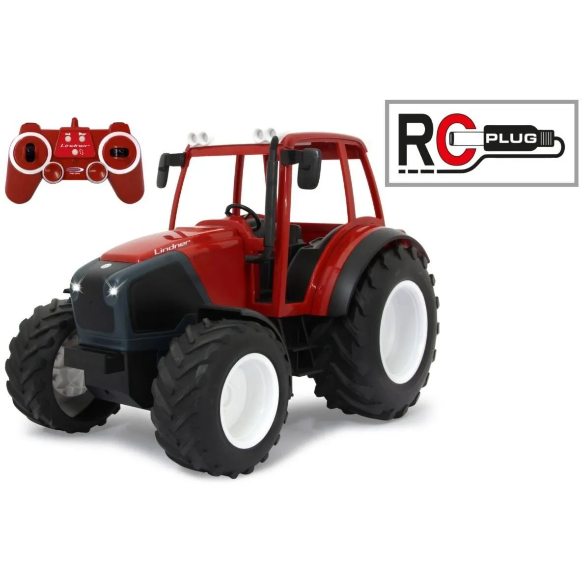 Трактор на р/к Lindner Geotrac 1:16 2,4GHz, червоно-чорний