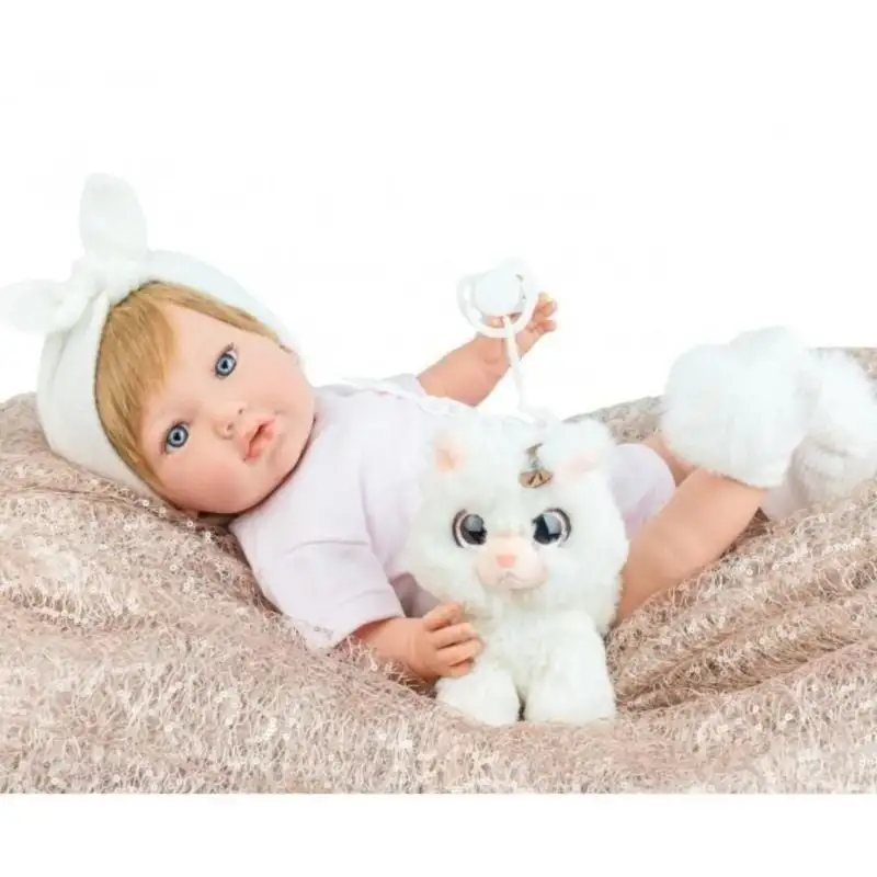 Marina &amp; Pau Лялька ALINA з кошеням, 45 см, арт.1159