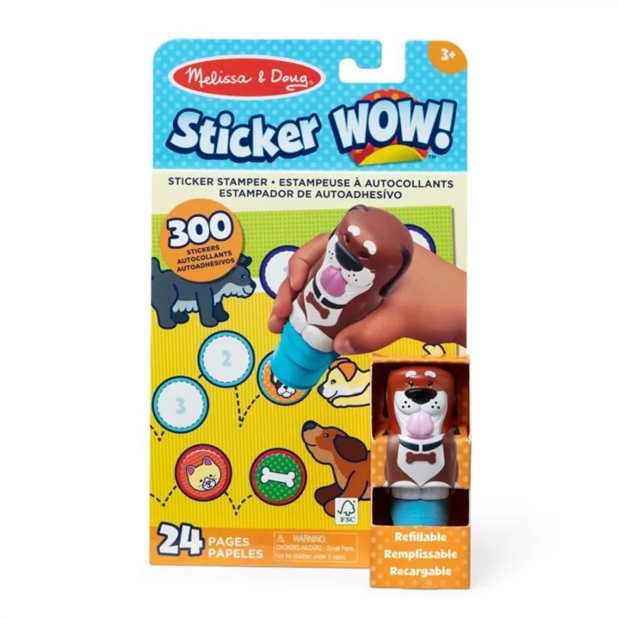 Melissa &amp; Doug. Sticker WOW: Набір з блокноту та штампу з наліпками [Цуценяk