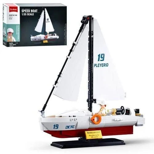 Конструктор SLUBAN M38-B1190 "Model Bricks": Яхта, 260 дет.