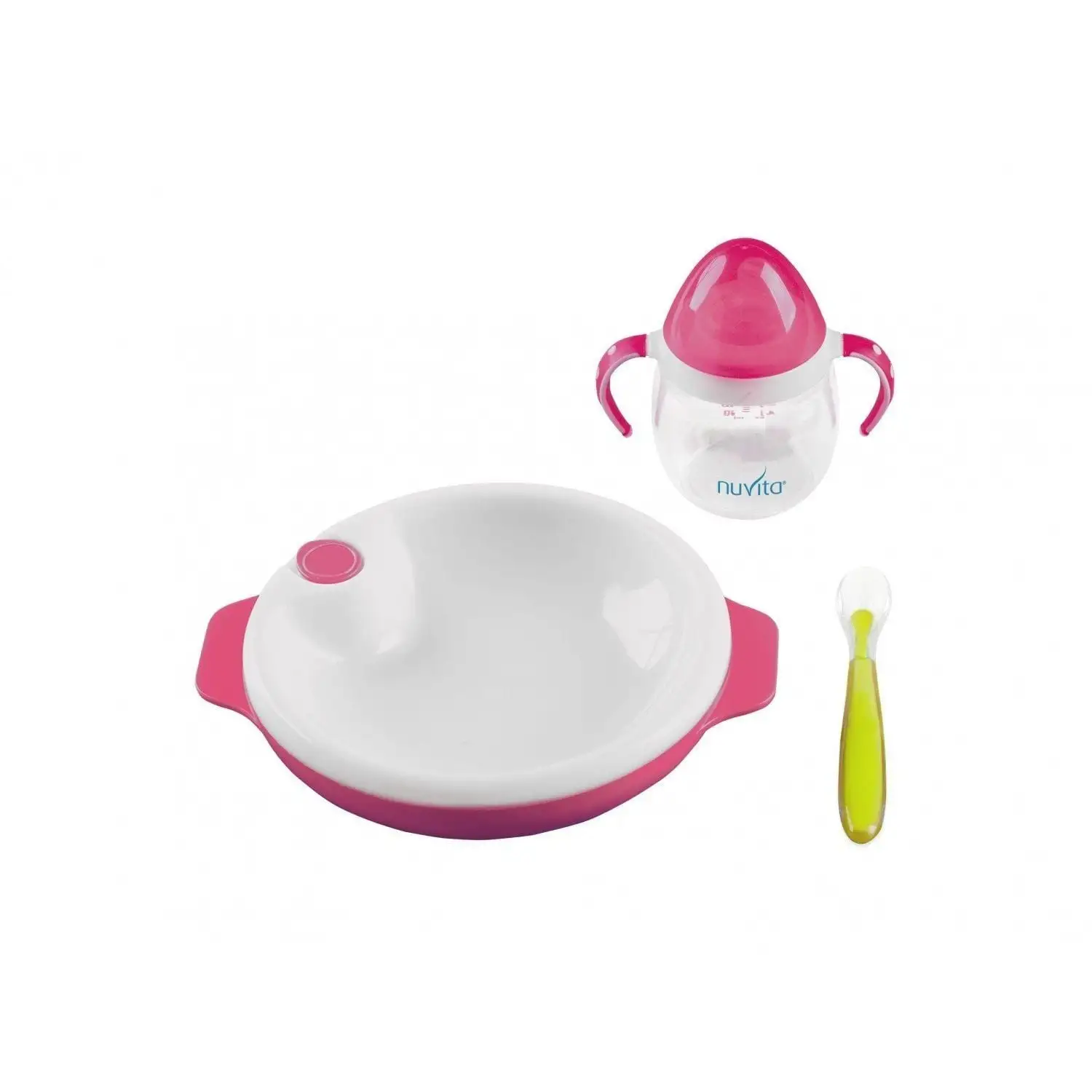 Набор для кормления Nuvita 6м+ Розовый 3 предмета. NV1491Pink