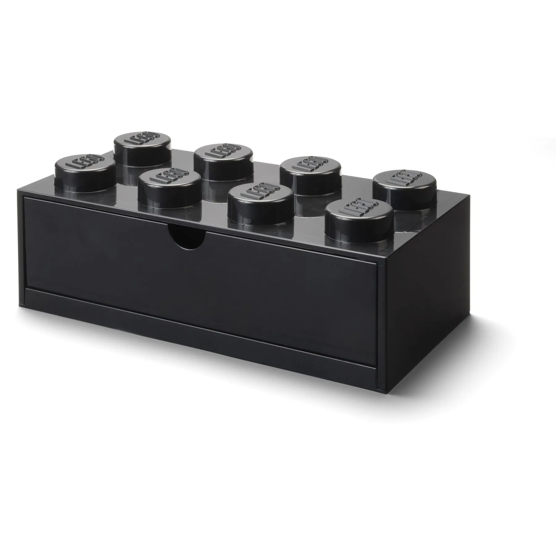 Восьмиточковий чорний контейнер, висувна шухлядка Х8 Lego Room