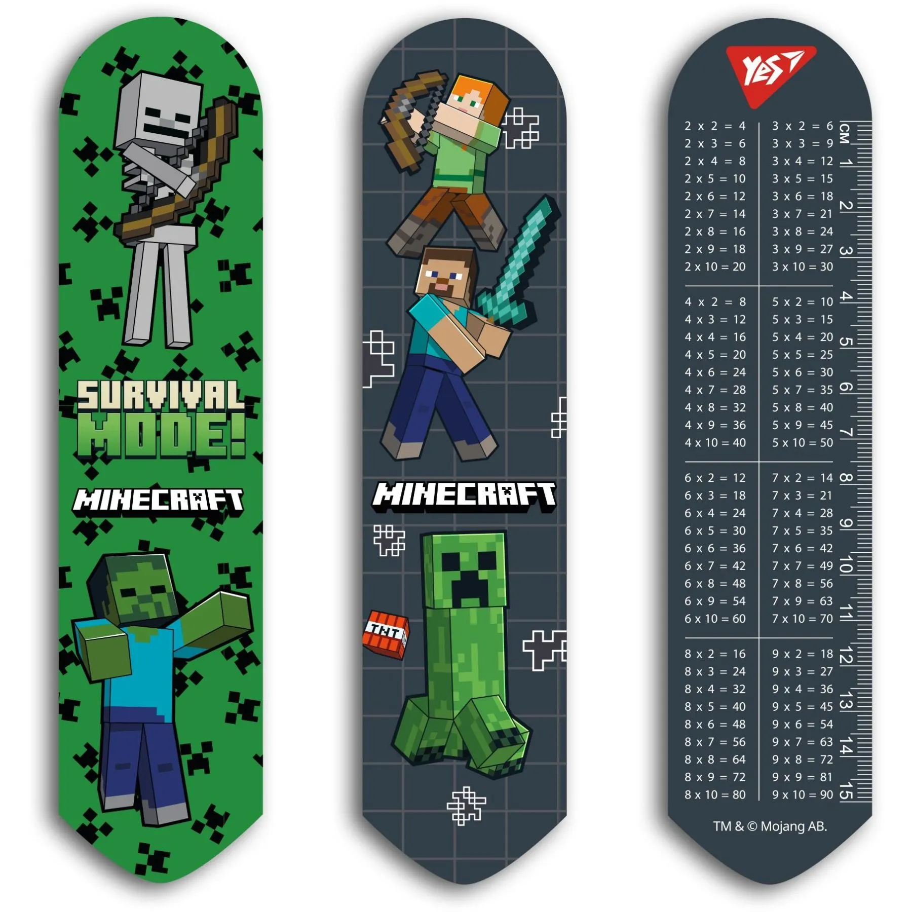 Закладка 2D Yes &quot;Minecraft&quot;, чорна