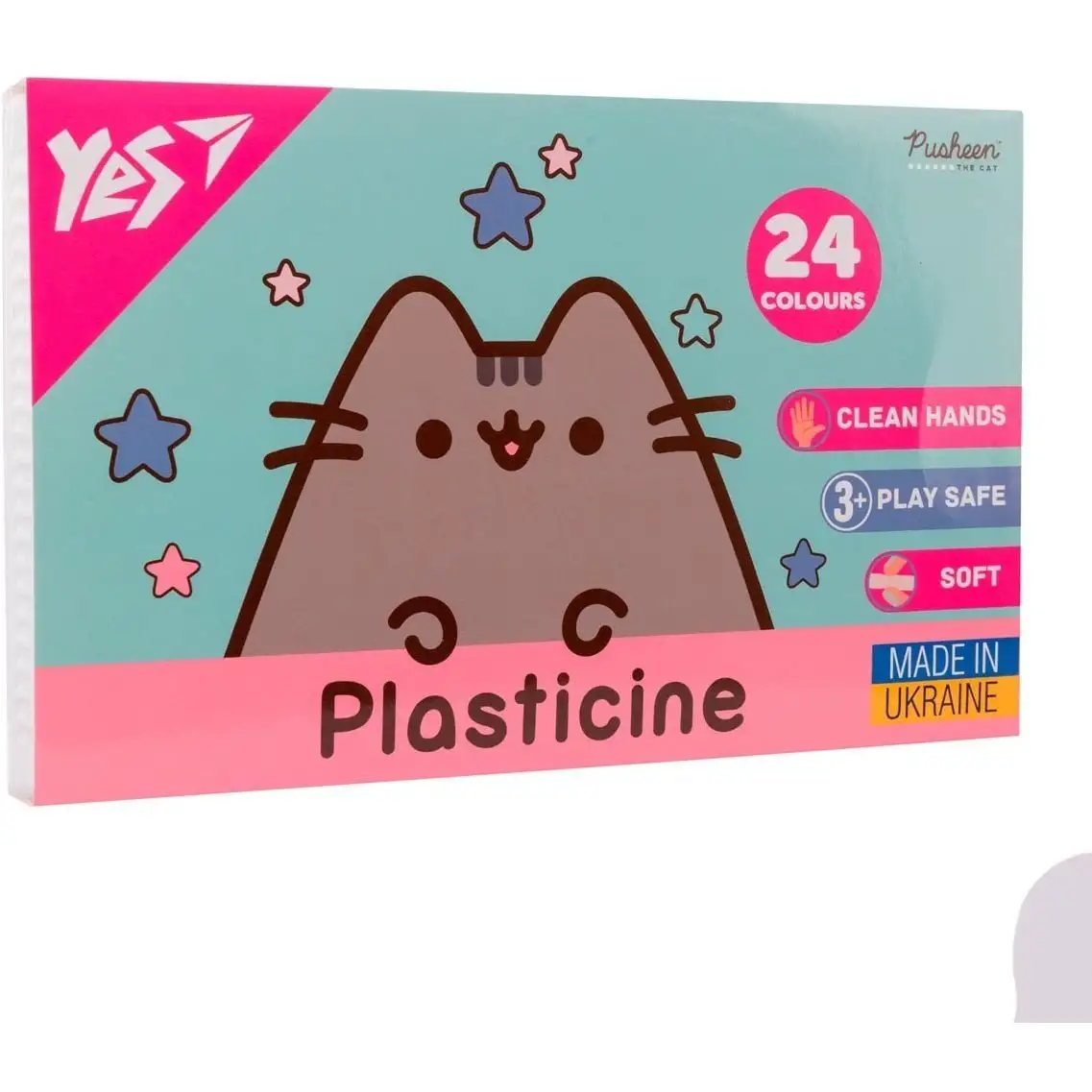 Пластилін Yes, 24  кол., 480г "Pusheen"