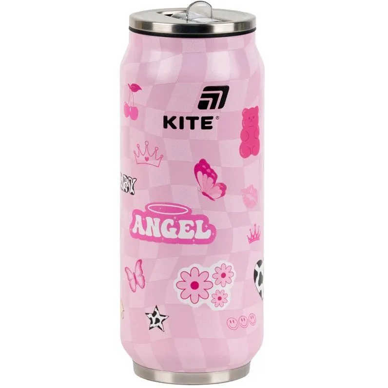 Термочашка з трубочкою, 500мл,  Angel