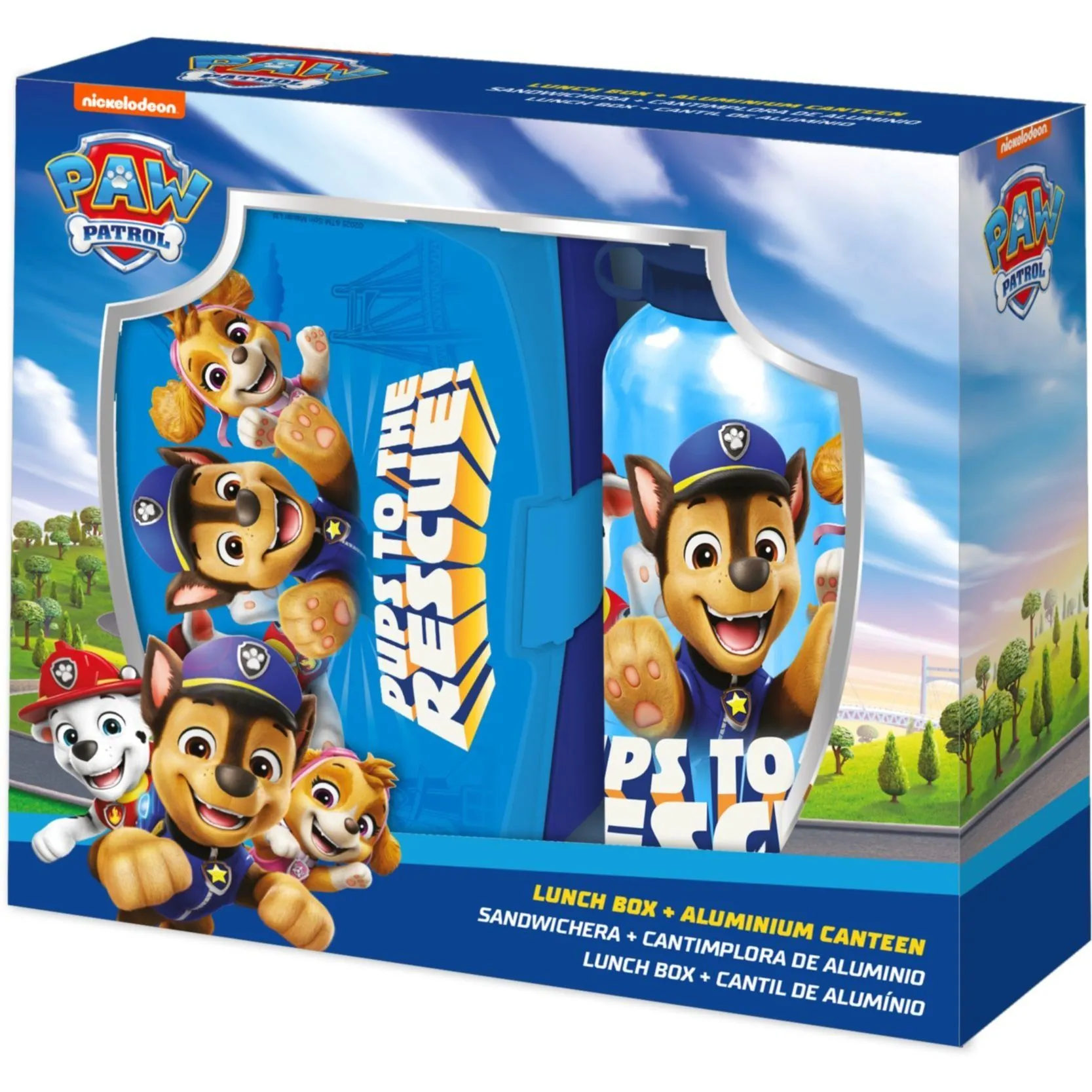 Набір Алюмінієва пляшка 500мл + ланч-бокс &quot;Цуценячий Патруль&quot;