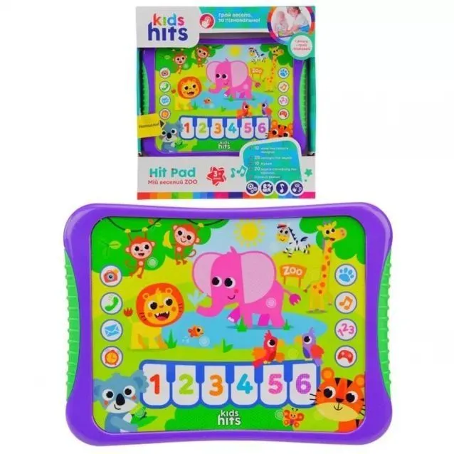 Іграшка планшет Kids Hits арт.KH01/005, батар,на укр,навчання,букви, у короб.