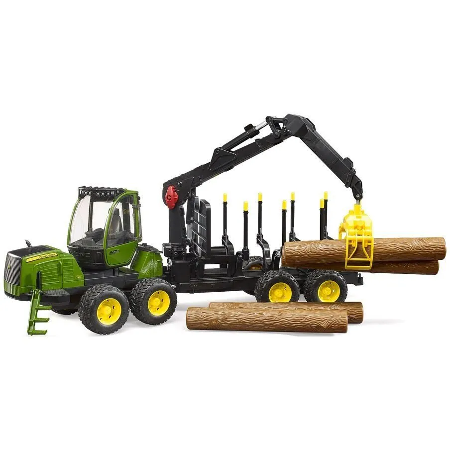 Іграшковий "Трактор" John Deere з системою захоплення, причепом та колодами