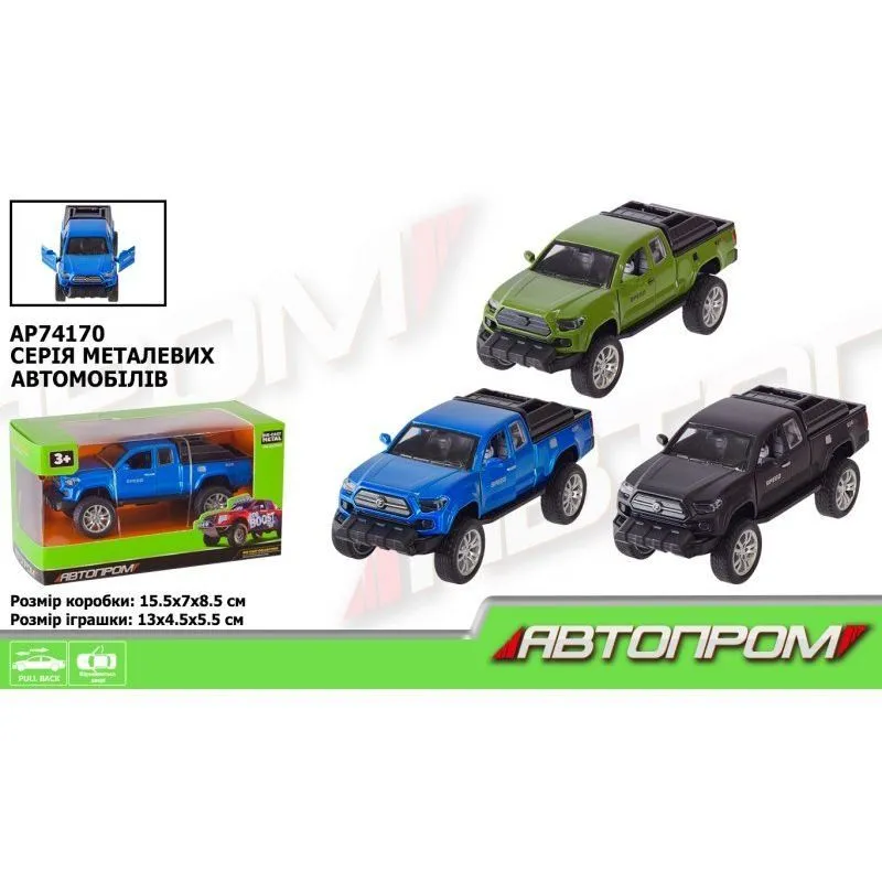 Іграшка машина арт.AP74170 , &quot;АВТОПРОМ&quot;,1:32,3 кольори ,у кор.15,5*8,5*6,8см