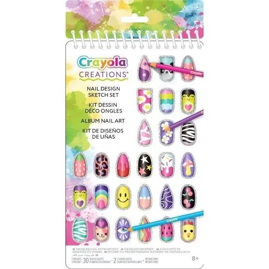 Crayola Creations Набір для творчості "Нейл-Арт" з наліпками, 30 сторінок