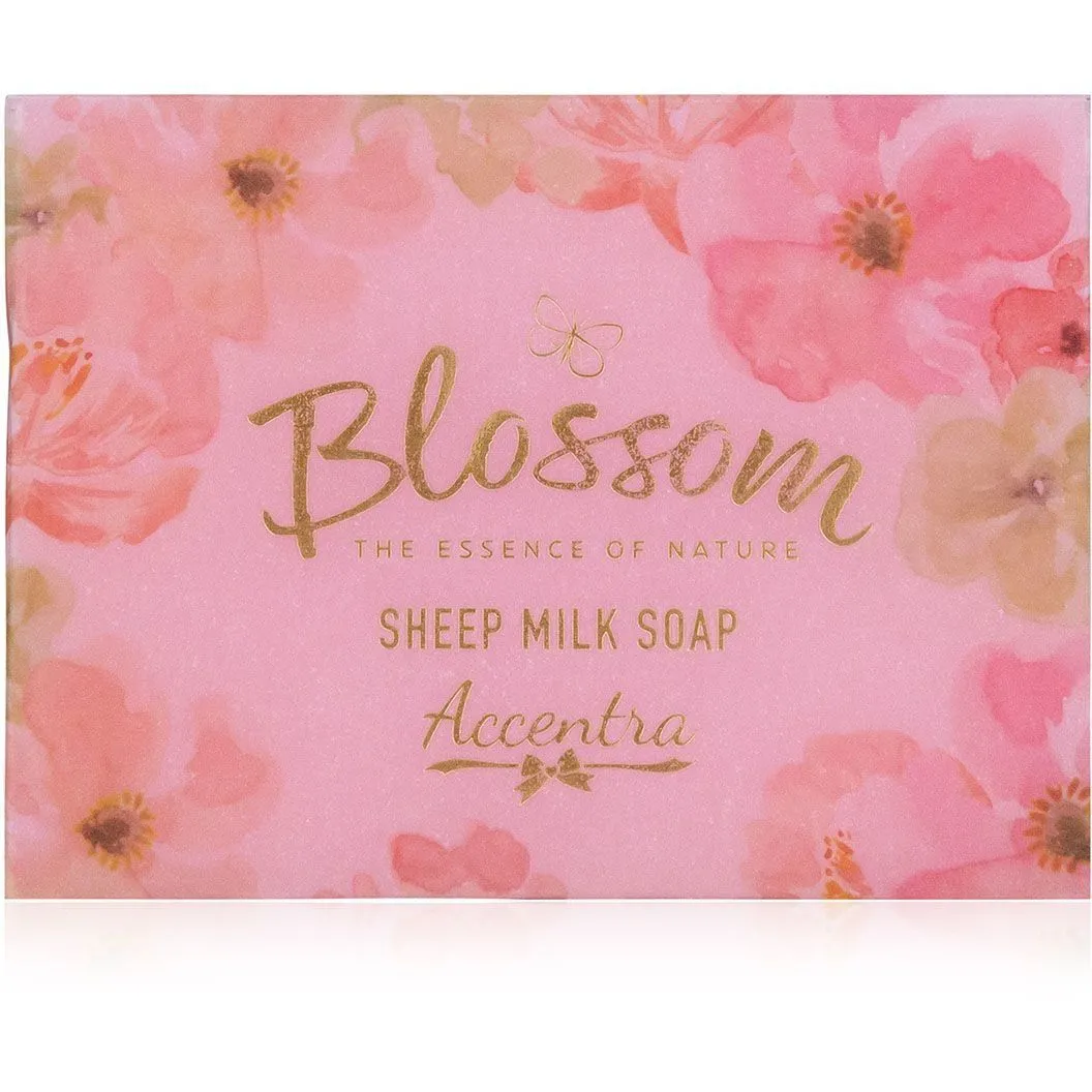 Мило з овечого молока ручної роботи BLOSSOM 100г в паперовій упаковці