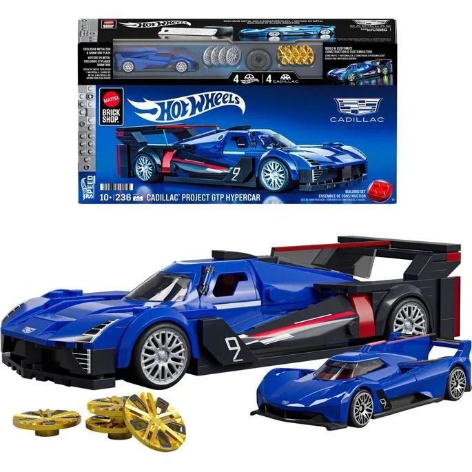 Колекційна машинка-конструктор "Cadillac" серії "Speed" Mattel Brick Shop