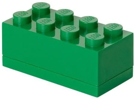 Восьмиточковий темно-зелений міні-бокс для зберігання Х8 Lego
