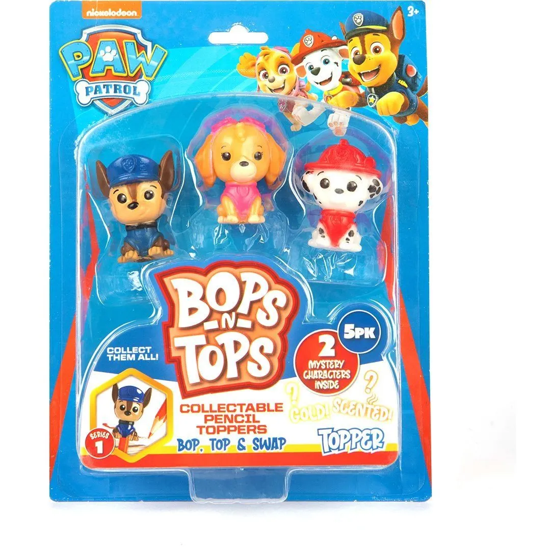 Набір колекційних фігурок-топерів SAMBRO серії &quot;Bop n Tops&quot;  ЩЕНЯЧИЙ ПАТРУЛЬ (5 фігурок, в асорт.)