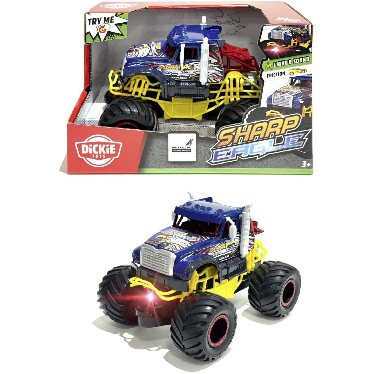 Машинка "Хижий орел", зі звук. та світл. ефект., 18 см, 3+