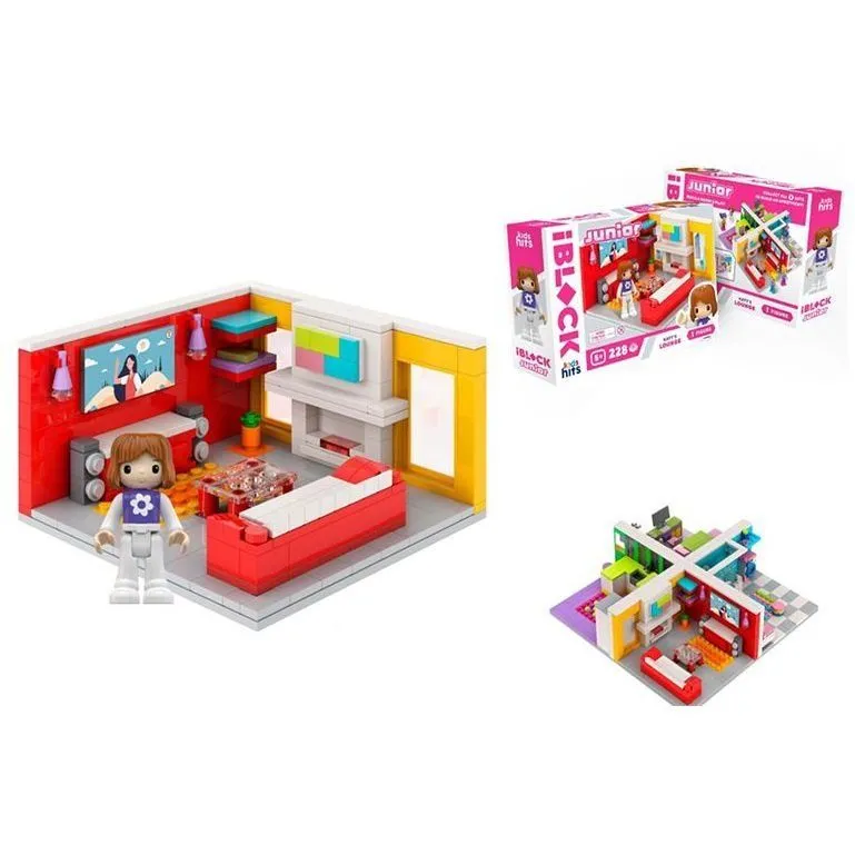 Іграшка конструктор Kids hits IBLOCK JUNIOR арт. KH08/001/2, 228 дет, у короб. 24*16*6 см.