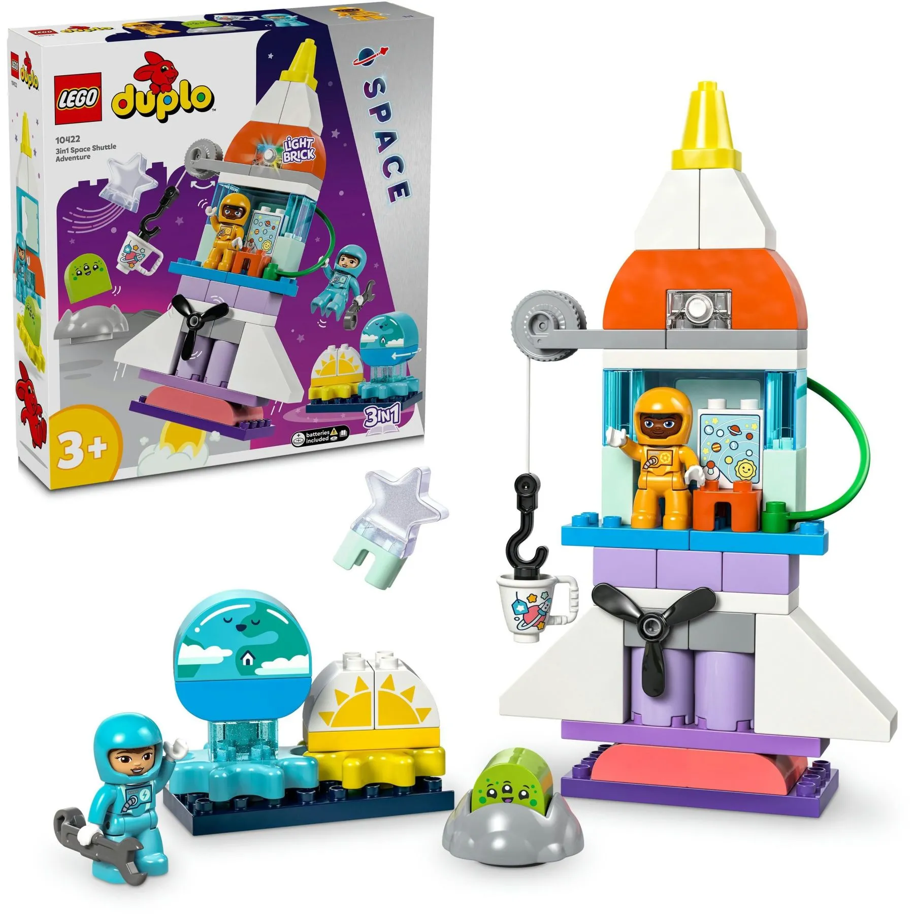Конструктор Пригоди на космічному шатлі 3-в-1 LEGO DUPLO
