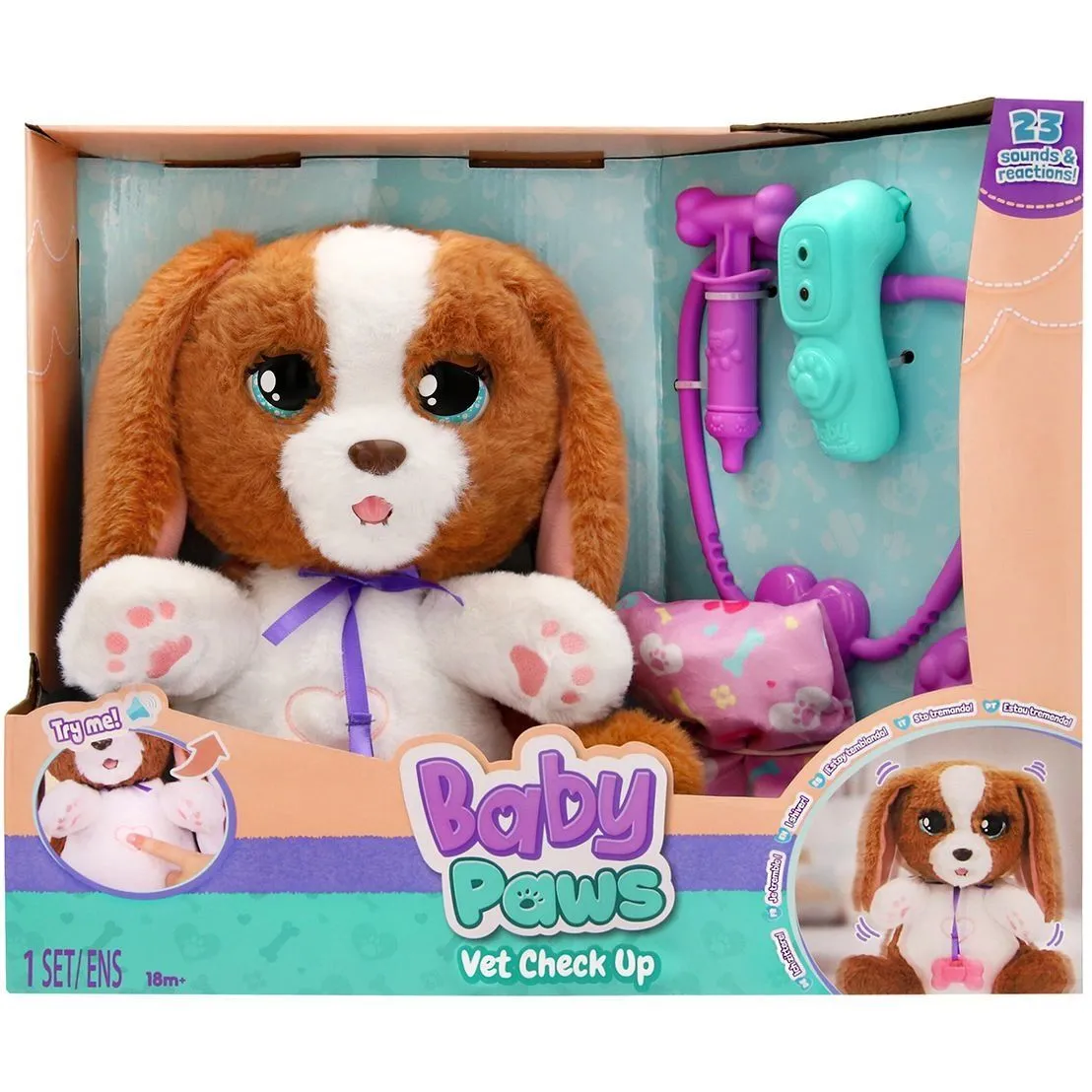 Інтерактивний ігровий набір BABY PAWS  ЦУЦЕНЯ У ВЕТЕРИНАРА (з аксес.)