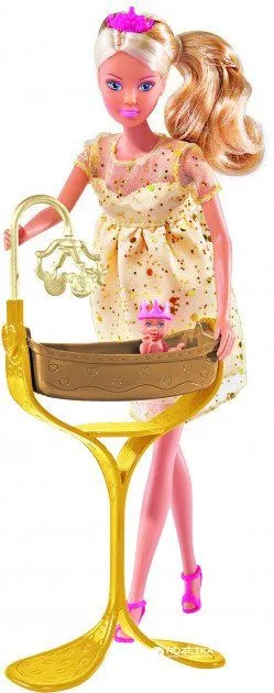 Лялька "Штеффі-вагітна" з люлькою для королівського немовля, 3+