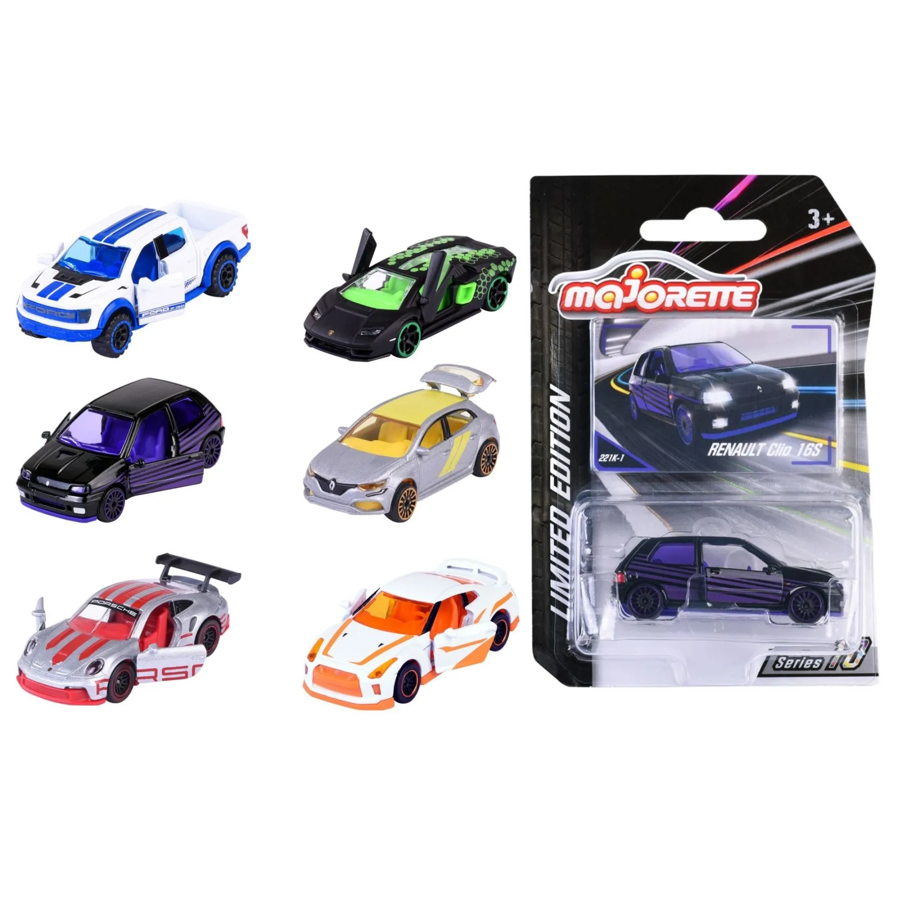 Машинка металева Majorette &quot;Лімітована серія. Яскравий слід&quot; з карткою, 7,5 см, 6 видів