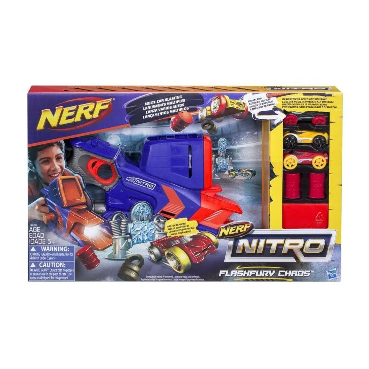 Набір FLASHFURY пуск,3маш.,перешк. NERF NITRO