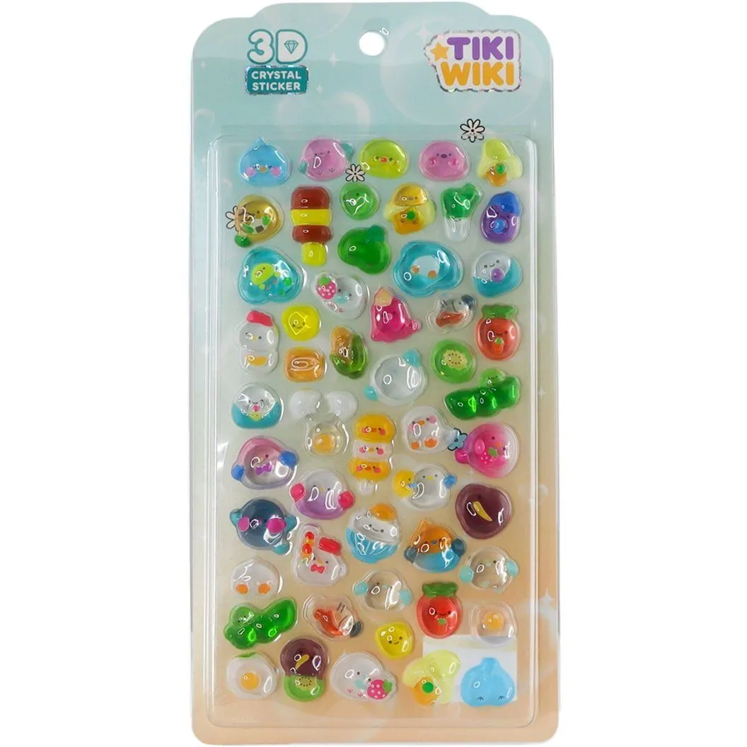 Набір 3D-наліпок TIKI WIKI серії "Crystal"  ТІКІ ЧАРІВНІСТЬ