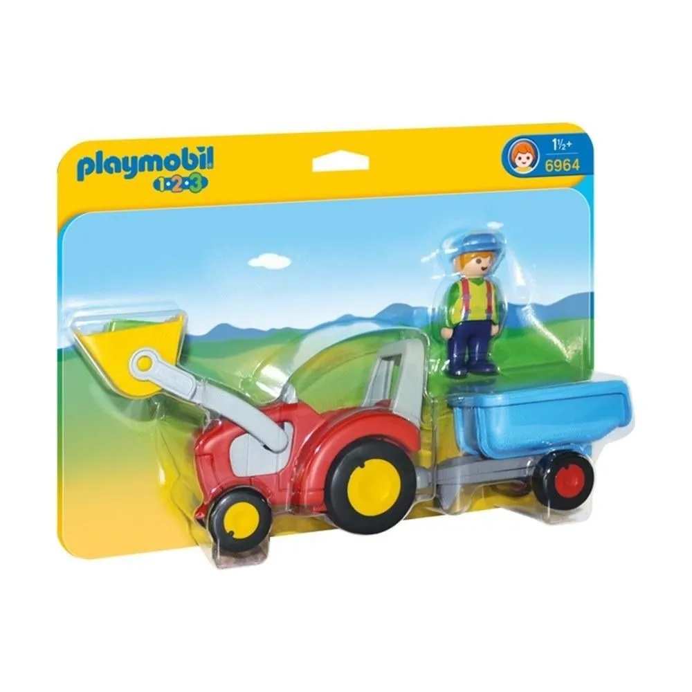 Трактор з трейлером Playmobil
