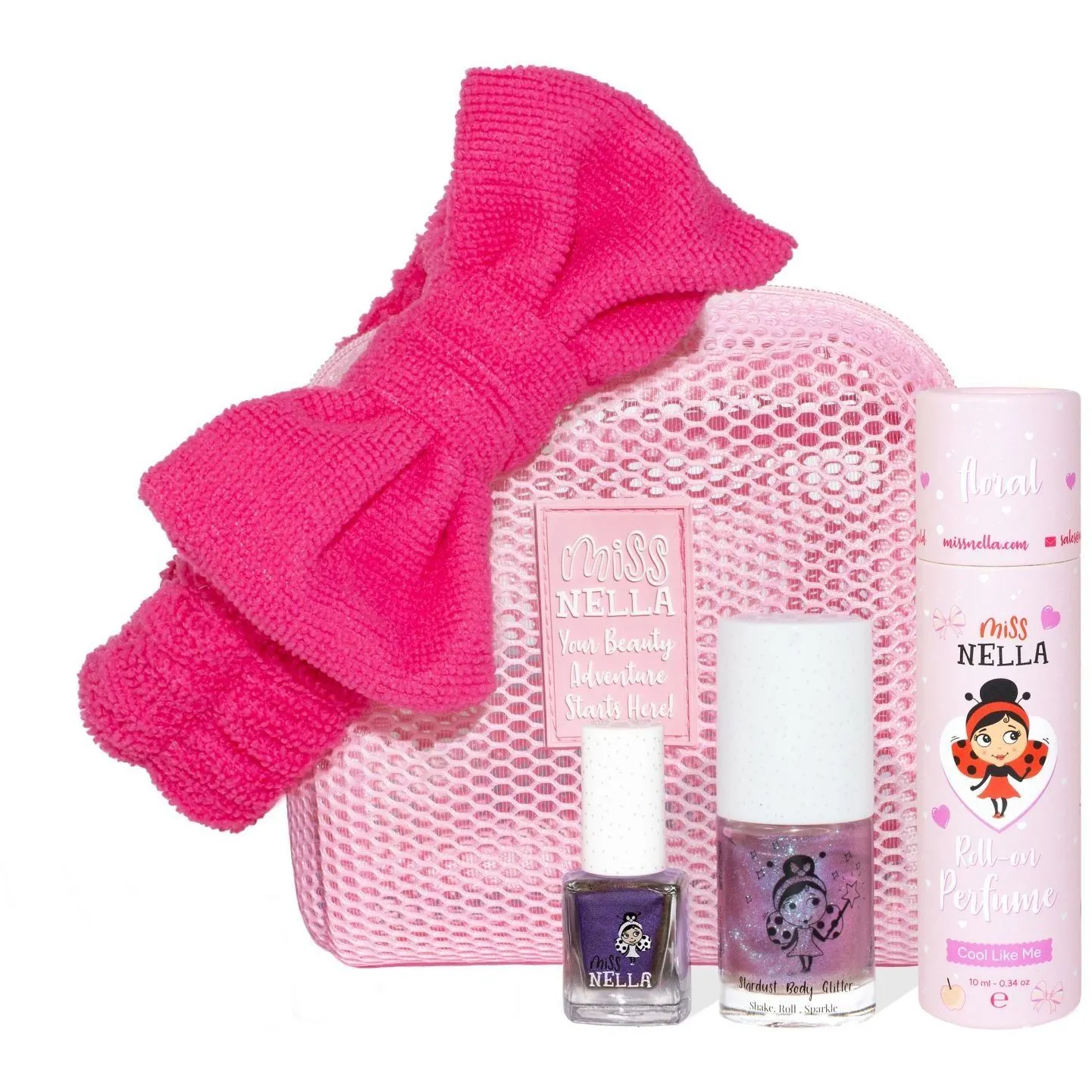 Подарунковий набір дитячої косметики Miss Nella "Gift Set Box"(4 лаки для нігтів, бальзам для губ, інші аксесуари)