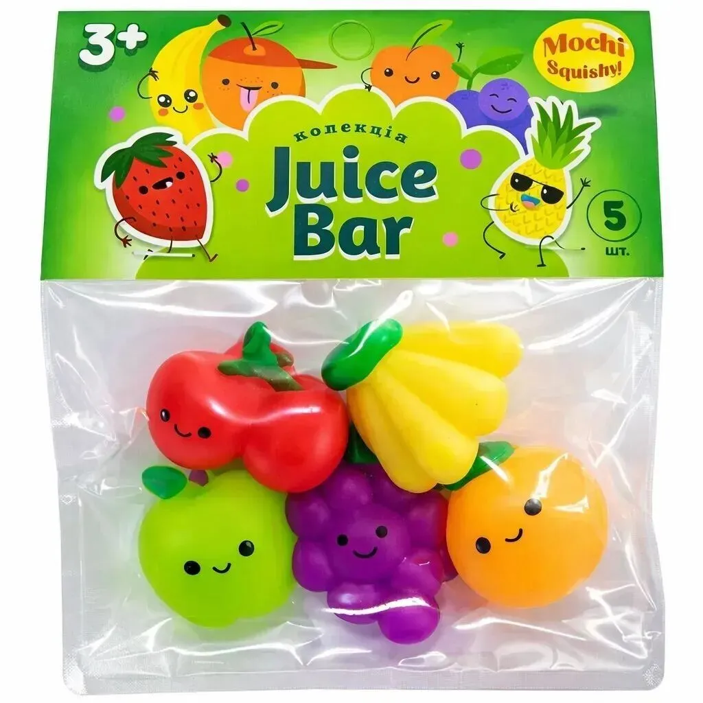 Іграшки колекційні у наборі Monster Gum mochi squishy "Juice bar"