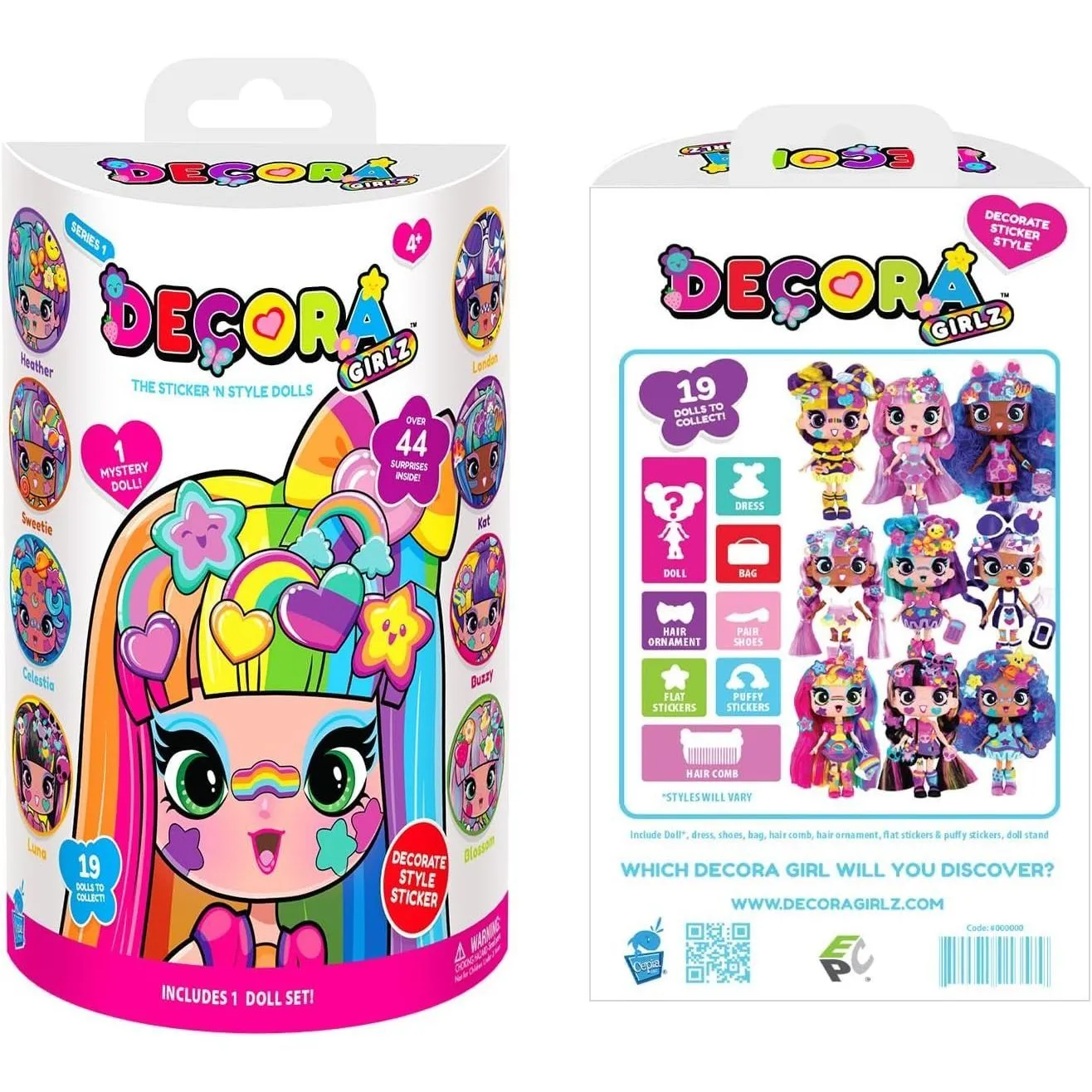 Ігровий набір з лялькою DECORA - РІЗНОКОЛЬОРОВИЙ СЮРПРИЗ (в асорт., в диспл.)