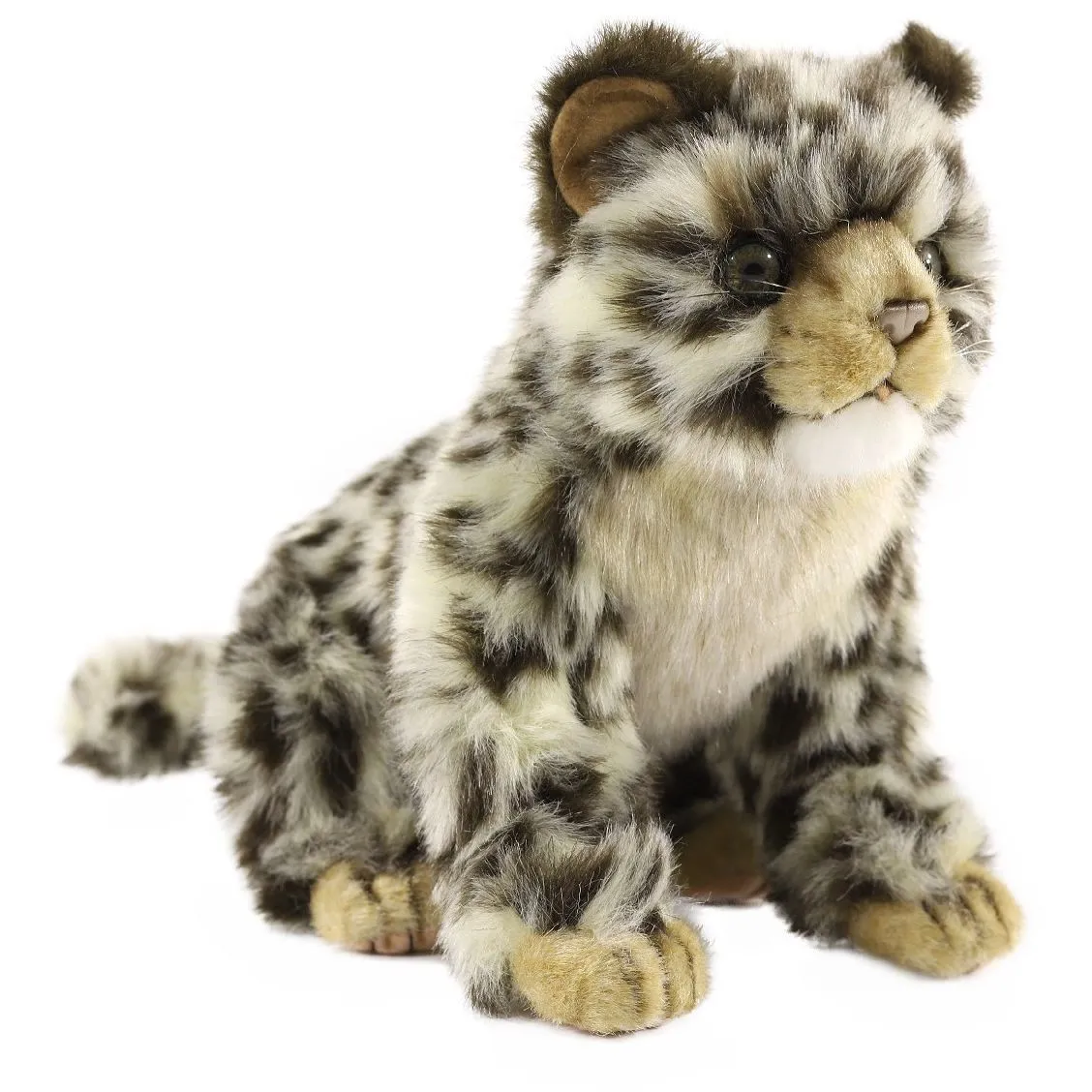 М&#039;яка іграшка &quot;Леопардовий жаккард&quot; що сидить, висота 35 см