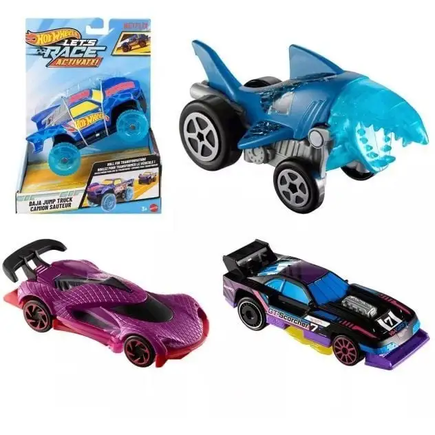 Збільшена машинка з мультсеріалу "Газуй" в масштабі 1:32 Hot Wheels (в ас.)