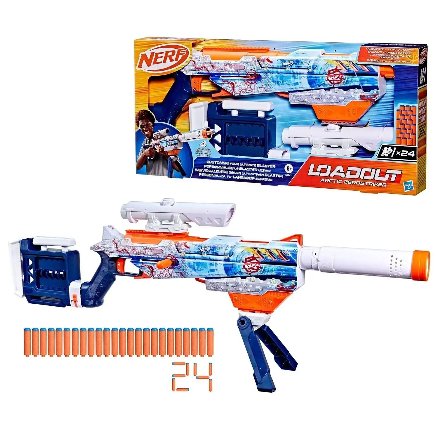 NER Бластер іграшковий "Nerf Loadout Arctic Zerostriker"