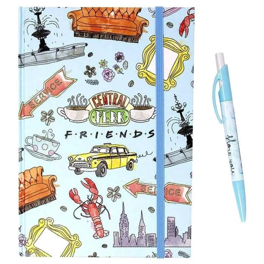 Блокнот з ручкою в наборі Friends Blue sky