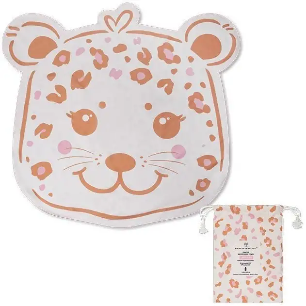 Рушник з переробленої мікрофібри 140cm Beige Leopard