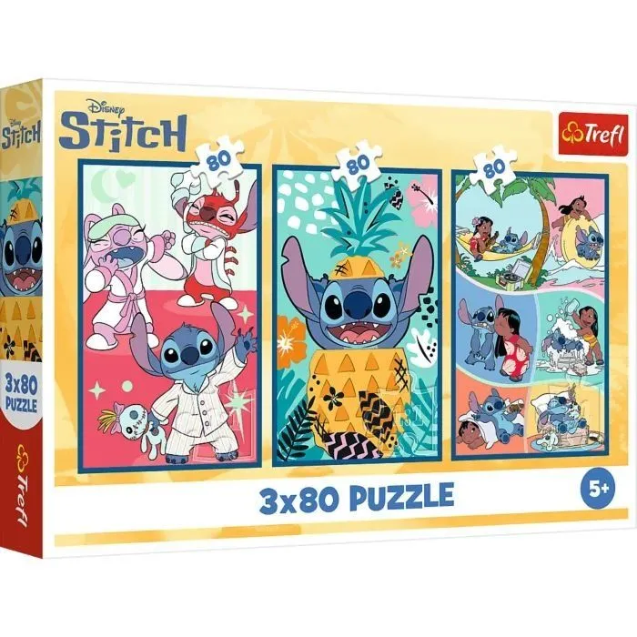 Trefl Пазли "3x80" Lilo&amp;Stitch Світ Cтіча